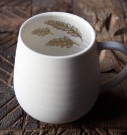 Kaffikopp porselen nå med gull/grønn detalj thumbnail