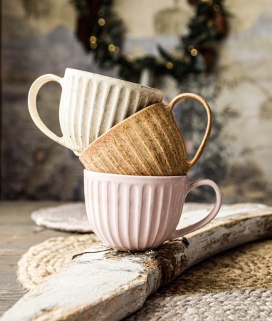 Snøsøte rosa cappucino kopp